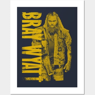 Bray Wyatt Yellow Vintage Posters and Art